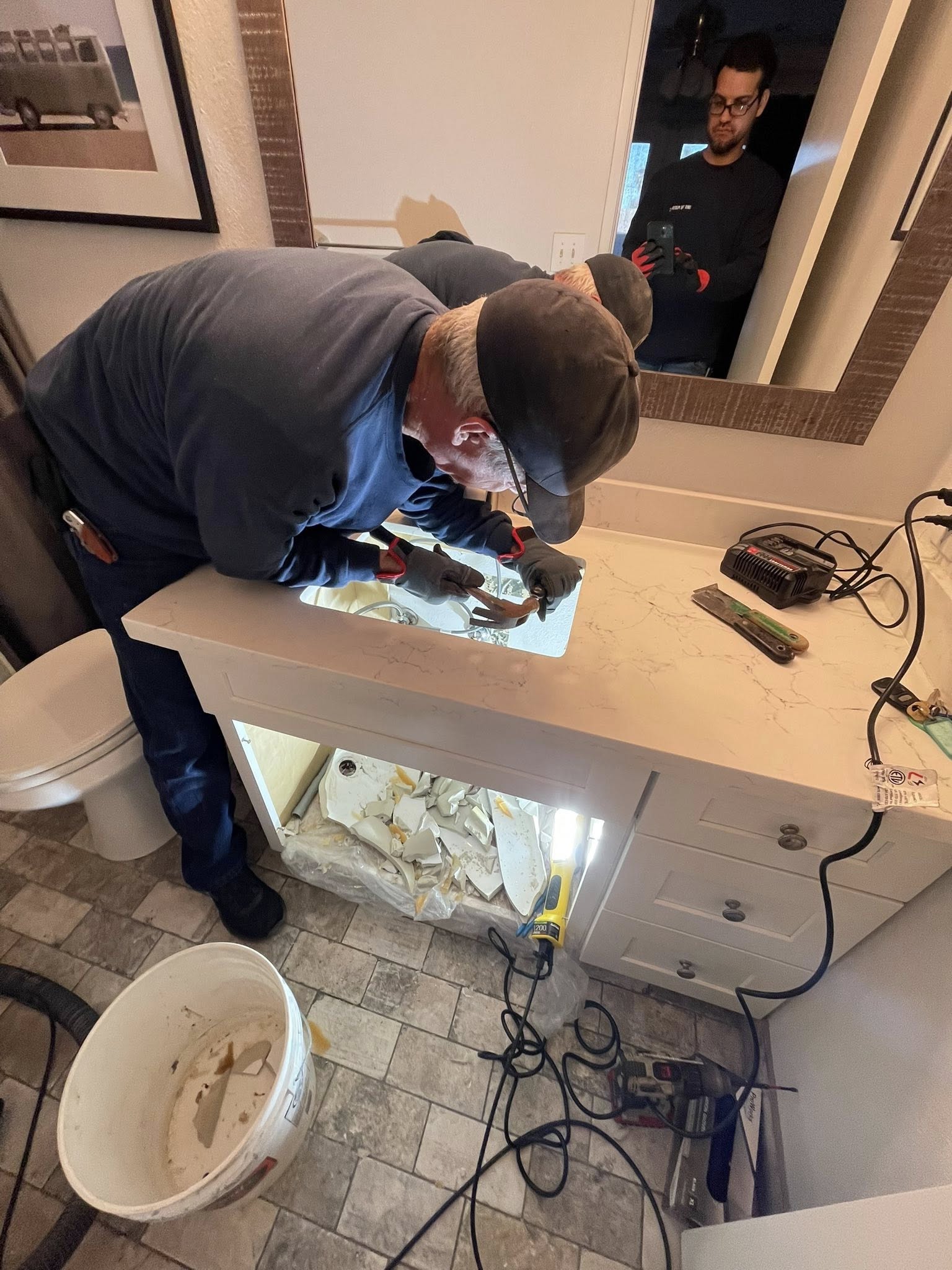 Chris the Plumber LLC team at work